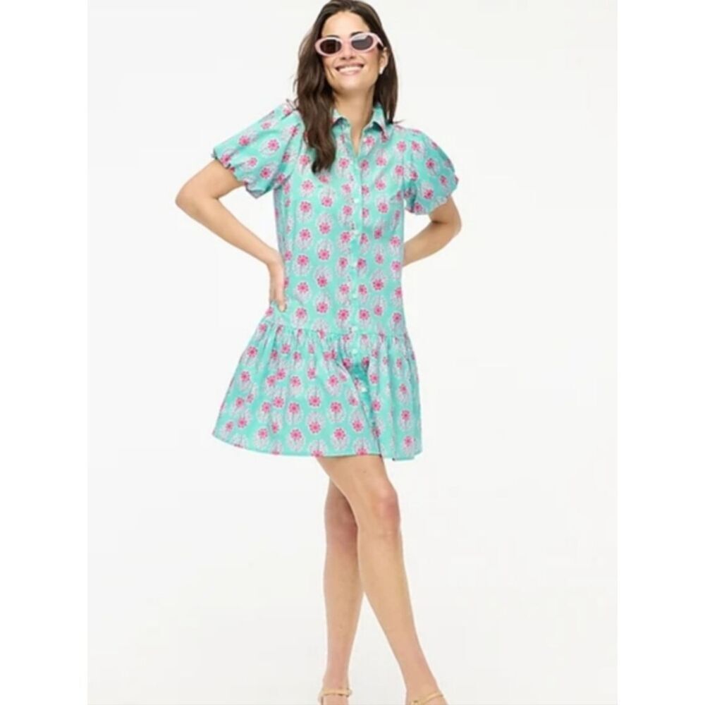 J.Crew Factory Bubble Sleeve Mini Dress Size 4